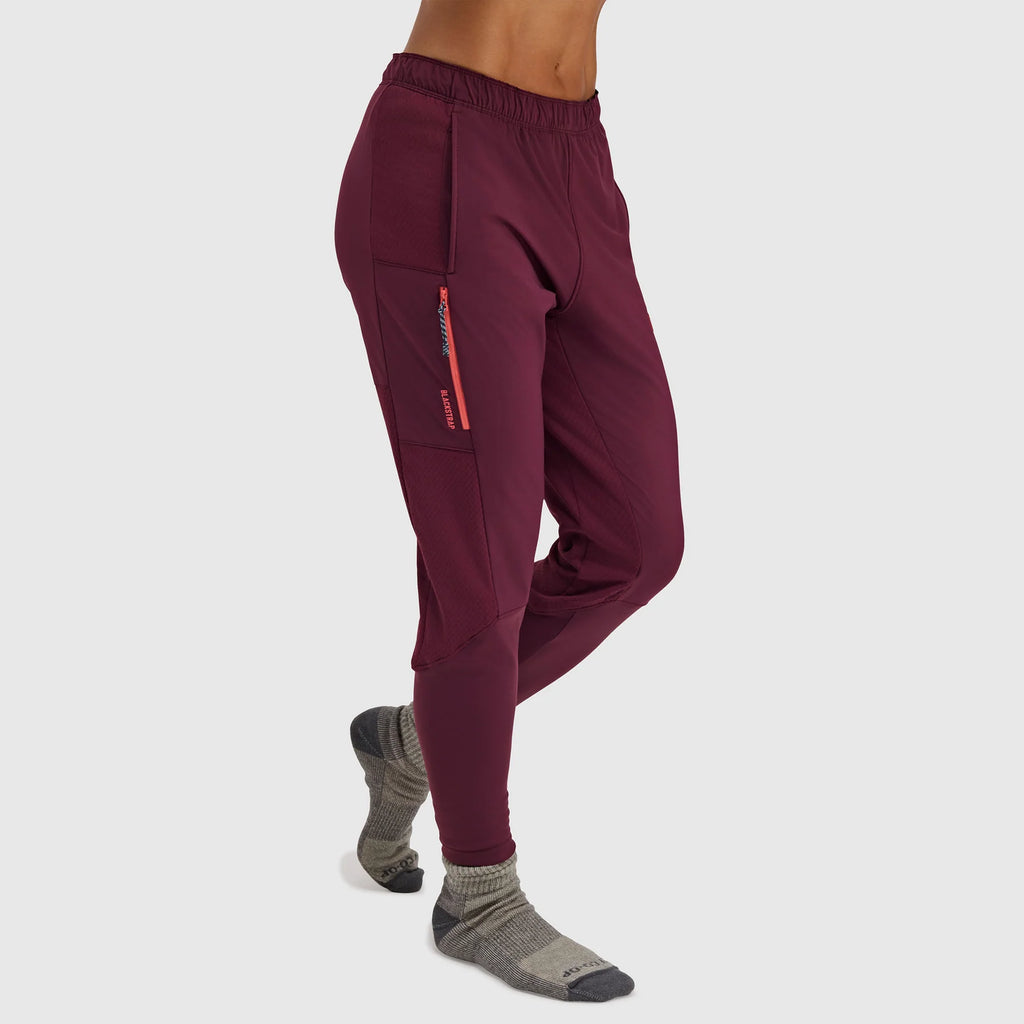 BlackStrap Women's Tribrid Grid Fleece Pant-Cherry-Killington Sports