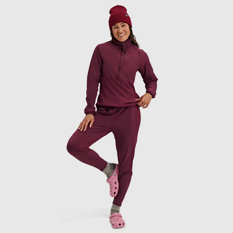 BlackStrap Women's Tribrid Grid Fleece Pullover Jacket 1/2 Zip-Killington Sports