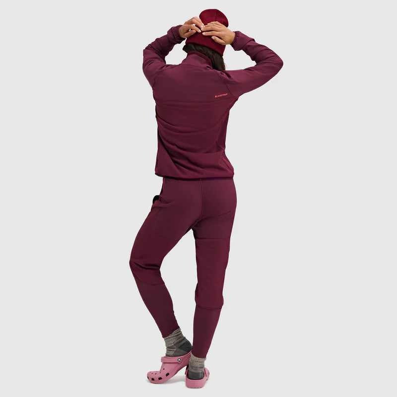 BlackStrap Women's Tribrid Grid Fleece Pullover Jacket 1/2 Zip-Killington Sports
