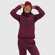 BlackStrap Women's Tribrid Grid Fleece Pullover Jacket 1/2 Zip-Cherry-Killington Sports