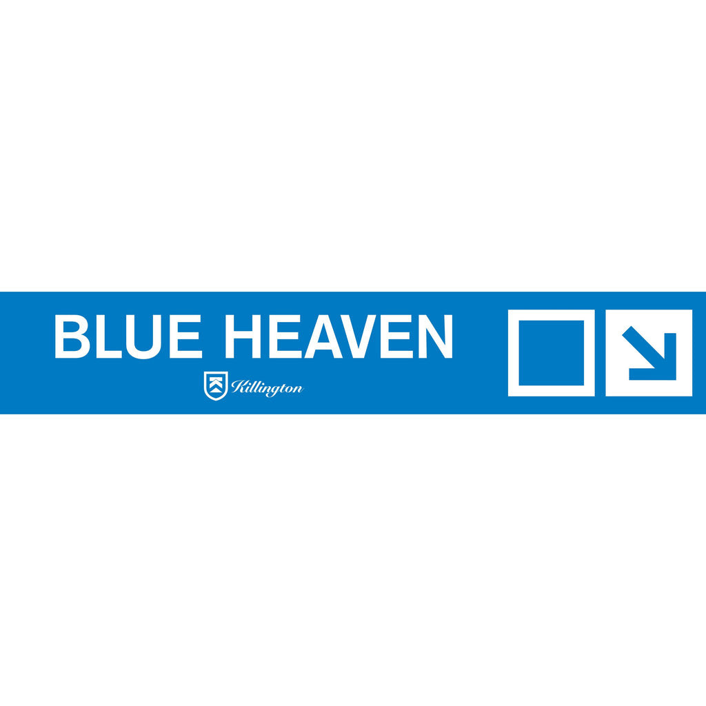 Blue Heaven Trail Sign-Killington Sports