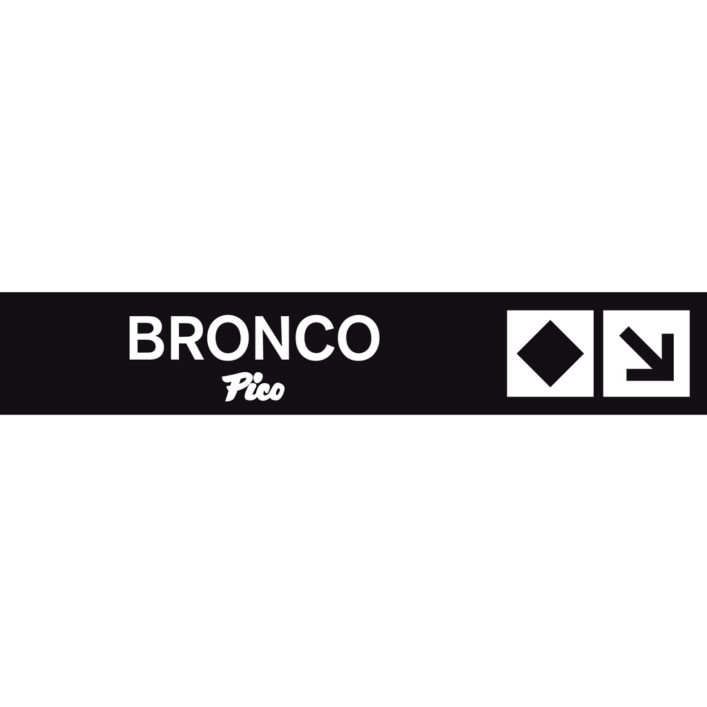Bronco Trail Sign-Pico Mountain Logo-Killington Sports