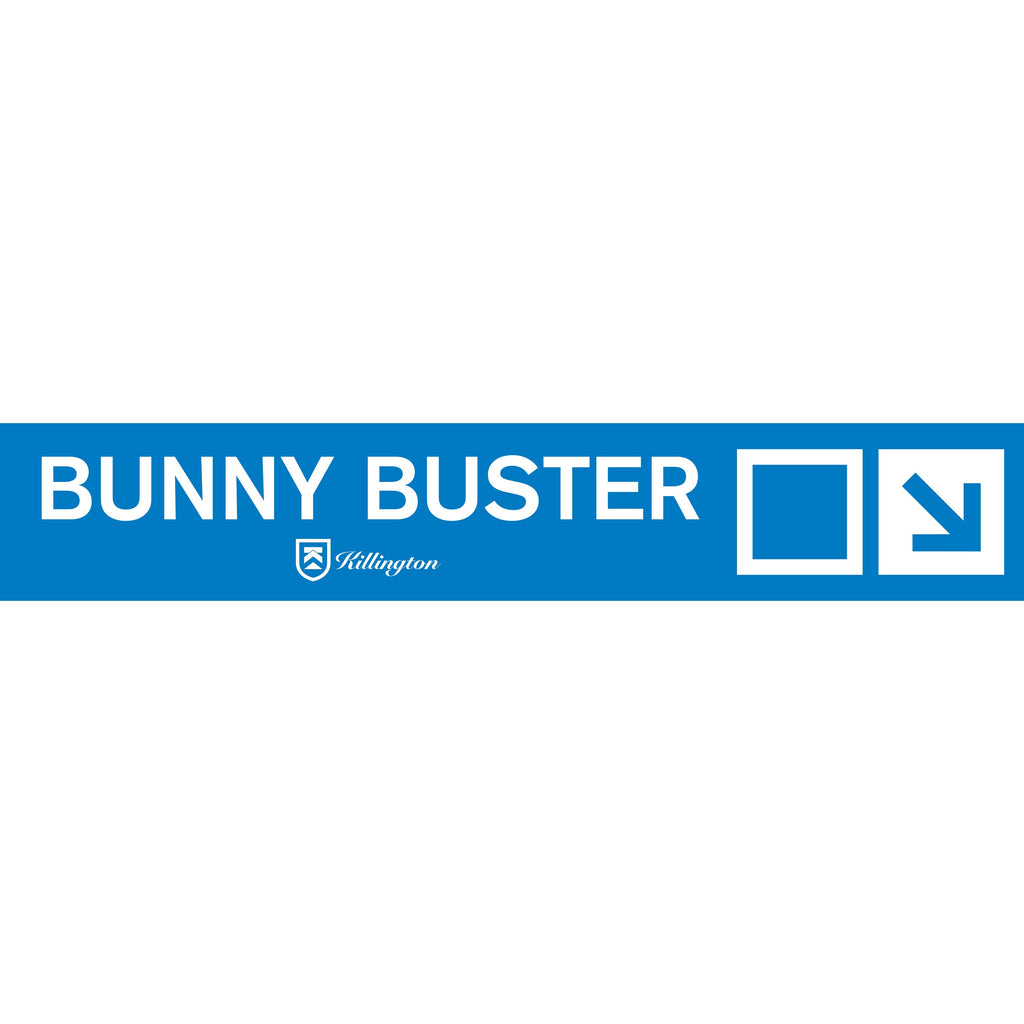 Bunny Buster Trail Sign-Killington Sports