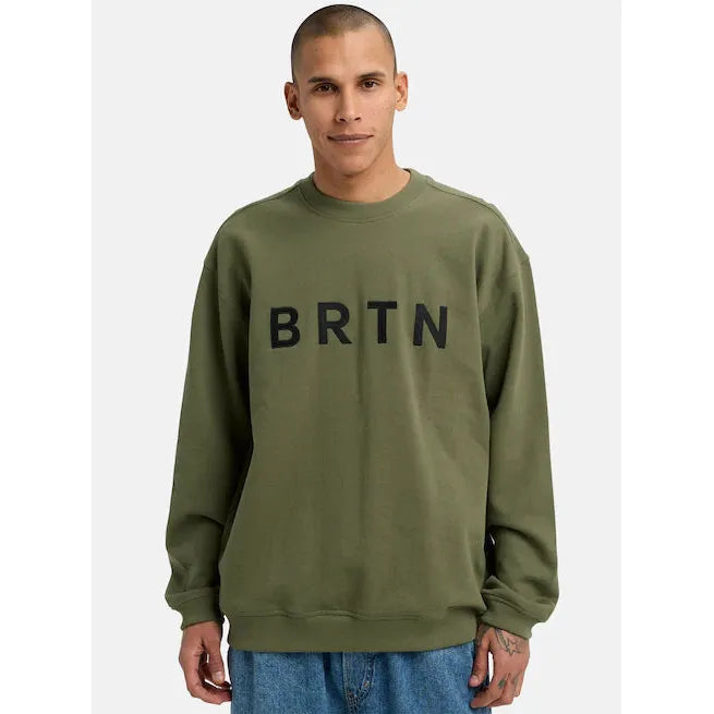 Burton BRTN Crew Sweatshirt-Forest Moss-Killington Sports