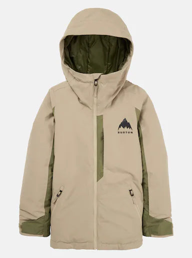 Burton Kids' Hillslope Jacket-Summit Taupe/Forest Moss-Killington Sports