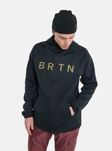 Burton Men's Crown Weatherproof Full-Zip Fleece-True Black-Killington Sports