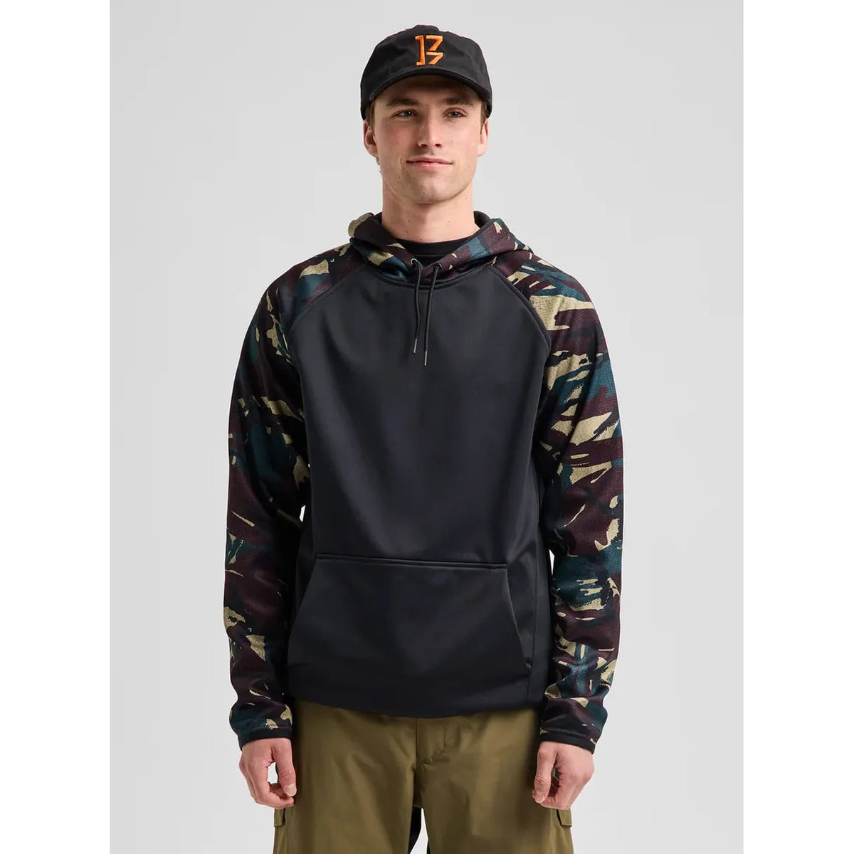 Burton Men's Crown Weatherproof Pullover Fleece-Seersucker/True Black-Killington Sports