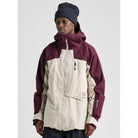 Burton Men's Cyclic GORE-TEX 2L Jacket-Rum Raisin/Chinchilla Gray-Killington Sports