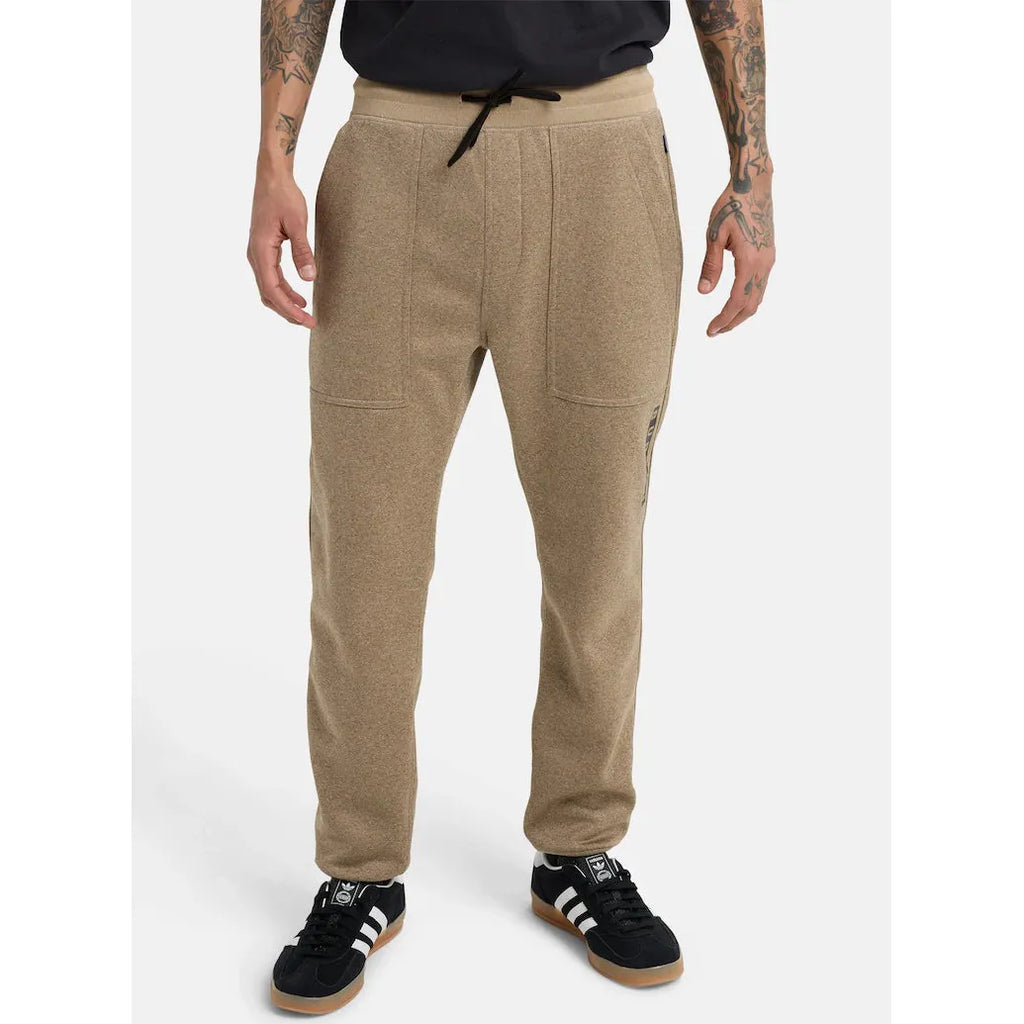 Burton Men's Oak Fleece Pants-Summit Taupe Heather-Killington Sports