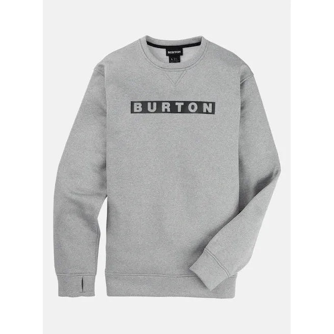 Burton Men's Oak Pullover Crew-Grey Heather-Killington Sports
