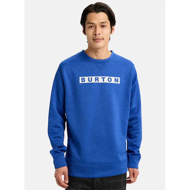 Burton Men's Oak Crewneck Pullover, Jake Blue Heather, L