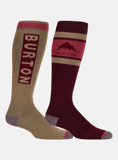 Burton Men's Weekend Midweight Socks (2 Pack)-Deep Red-Killington Sports