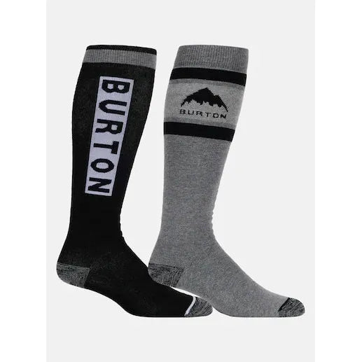 Burton Men's Weekend Midweight Socks (2 Pack)-True Black-Killington Sports