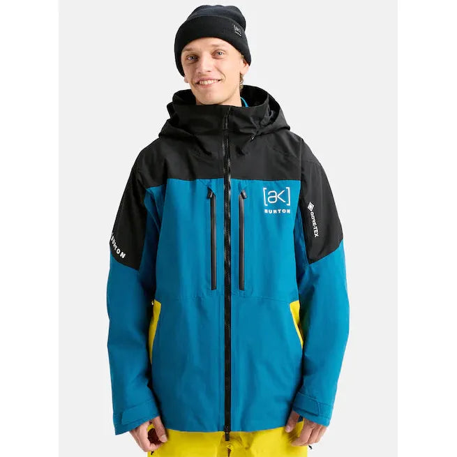 Burton Men's [ak] Swash GORE-TEX 2L Jacket-True Black/Blue Teal/Atomic Yellow-Killington Sports