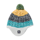 Burton Toddlers' Fleece-Lined Earflap Beanie-Goldenrod/True Black/Pacific Teal-Killington Sports