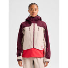 Burton Women's Cyclic GORE-TEX 2L Anorak-Rum Raisin/Chinchilla Gray/Hot Tamale-Killington Sports