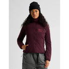 Burton Women's Helium Hooded Stretch Insulated Jacket-Rum Raisin-Killington Sports