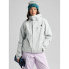 Burton Women's Reserve 2L Insulated Stretch Slim Jacket-Gray Cloud-Killington Sports