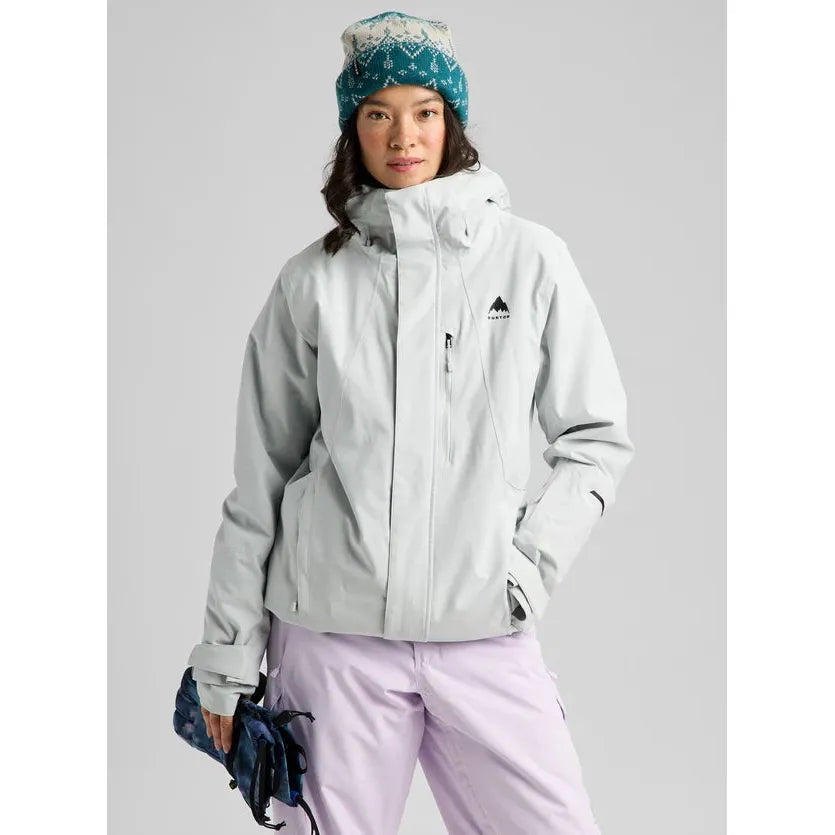 Burton Women's Reserve 2L Insulated Stretch Slim Jacket-Gray Cloud-Killington Sports