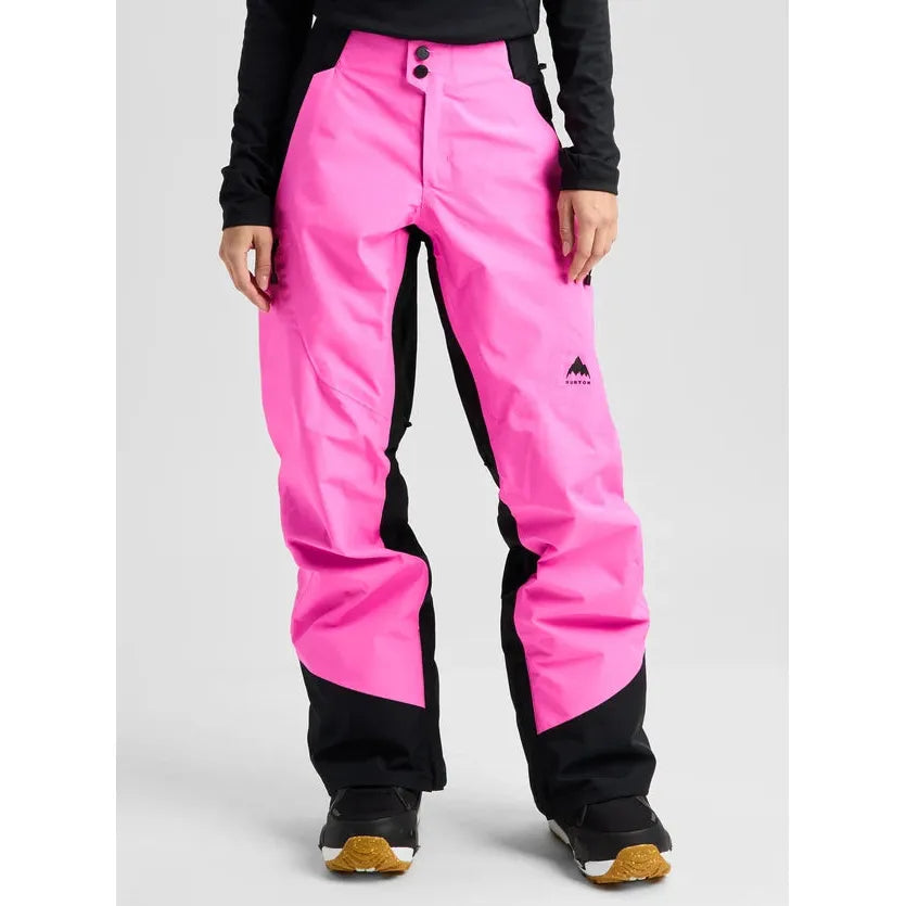 Burton Women's Reserve GORE-TEX 2L Pants-True Black/Shockwave Pink-Killington Sports