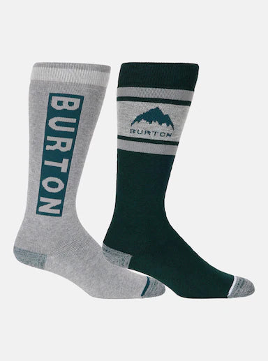 Burton Women's Weekend Midweight Socks (2 Pack)-Deep Emerald-Killington Sports