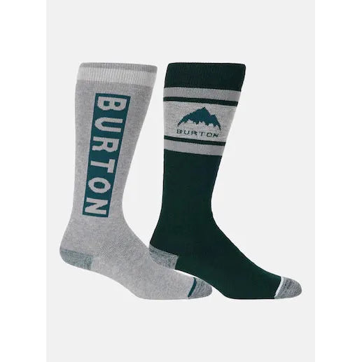 Burton Women's Weekend Midweight Socks (2 Pack)-Deep Emerald-Killington Sports