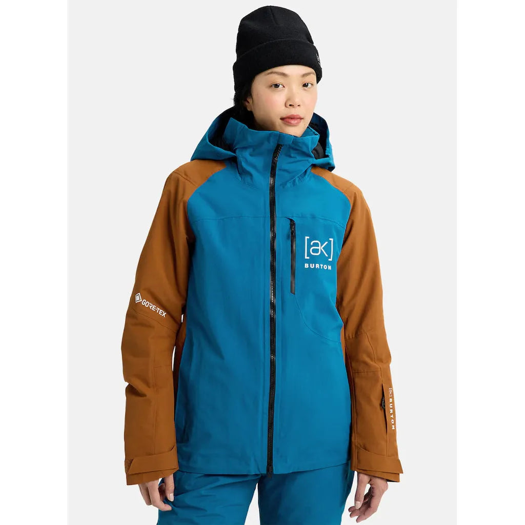 Burton Women's [ak] Embark GORE-TEX 2L Jacket-Blue Teal/Chestnut Brown-Killington Sports
