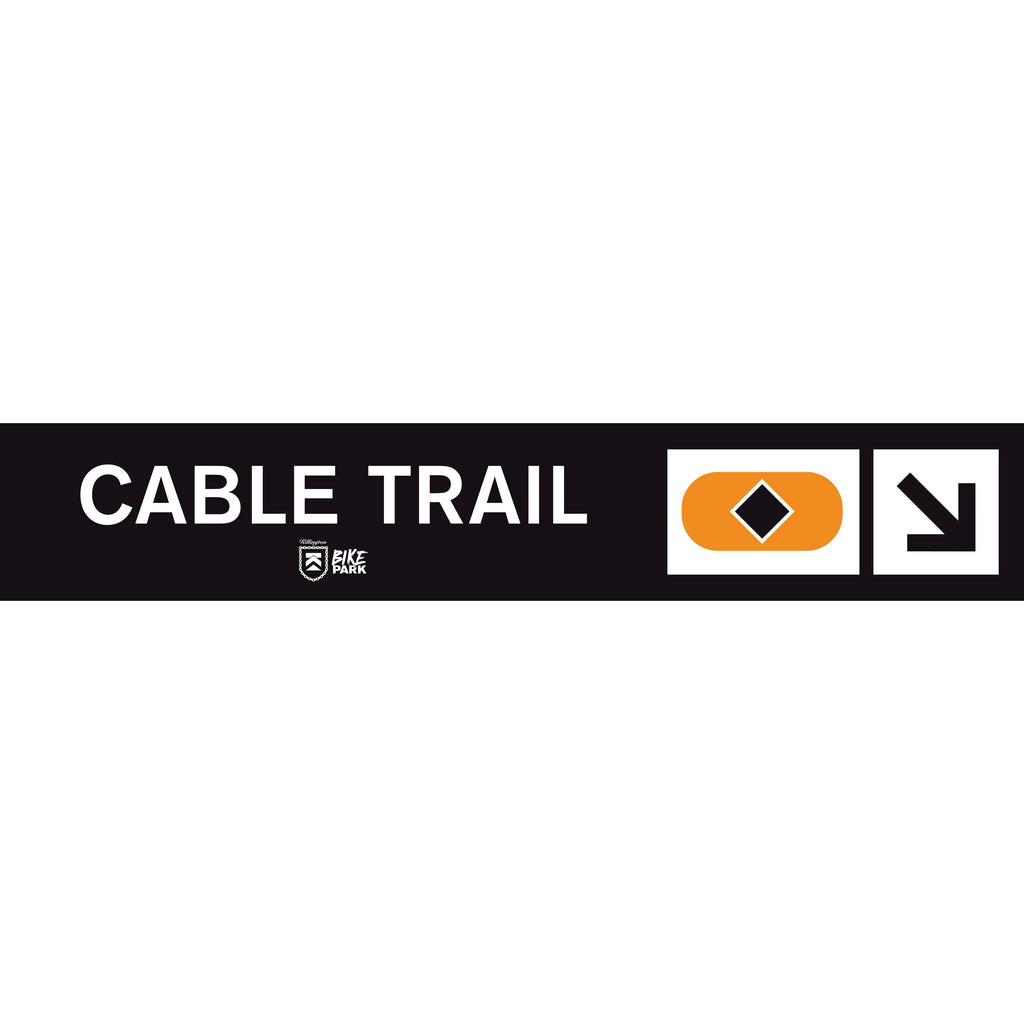 Cable Trail Mountain Bike Trail Sign-Killington Sports