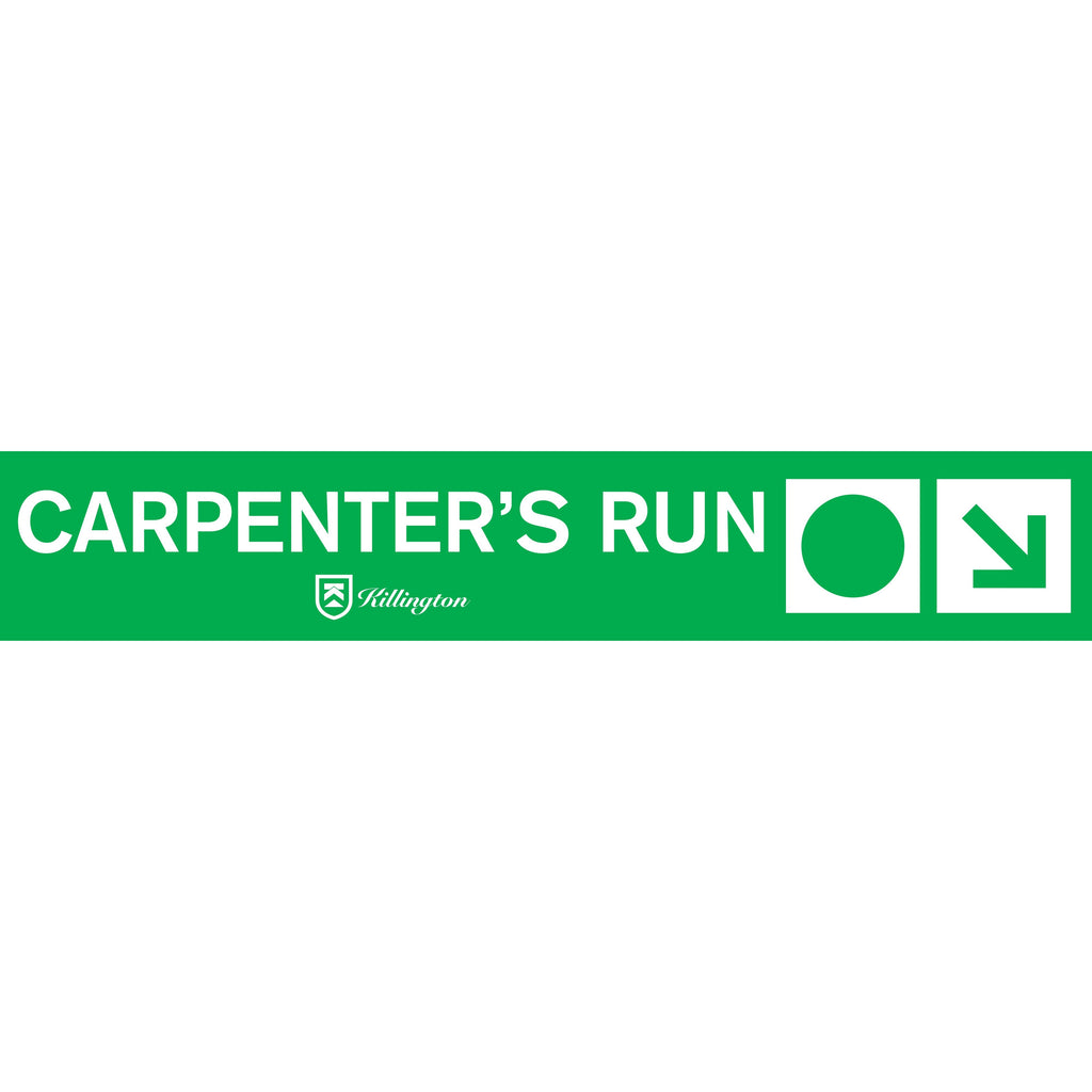 Carpenter's Run Trail Sign-Killington Sports