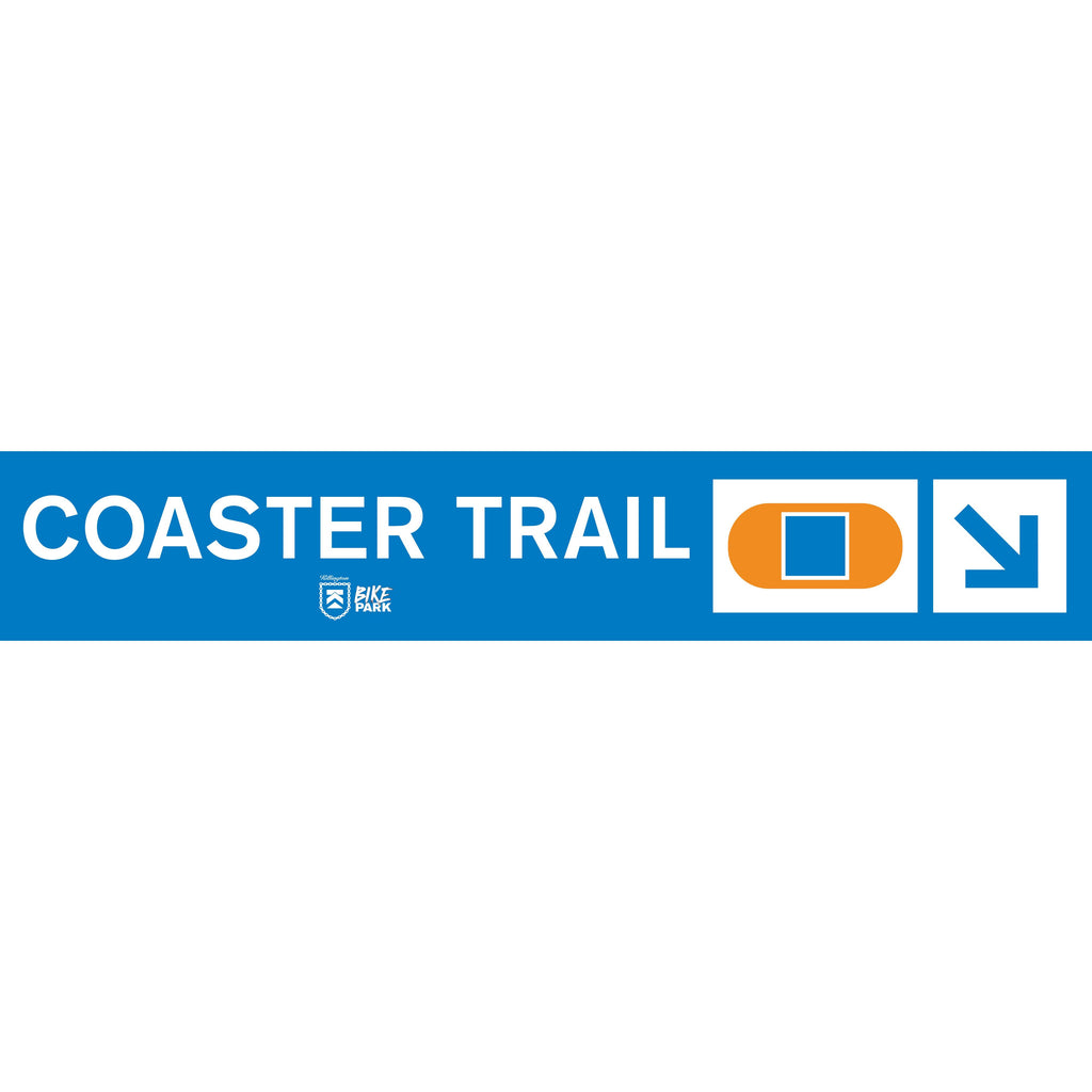 Coaster Trail Mountain Bike Trail Sign-Killington Sports