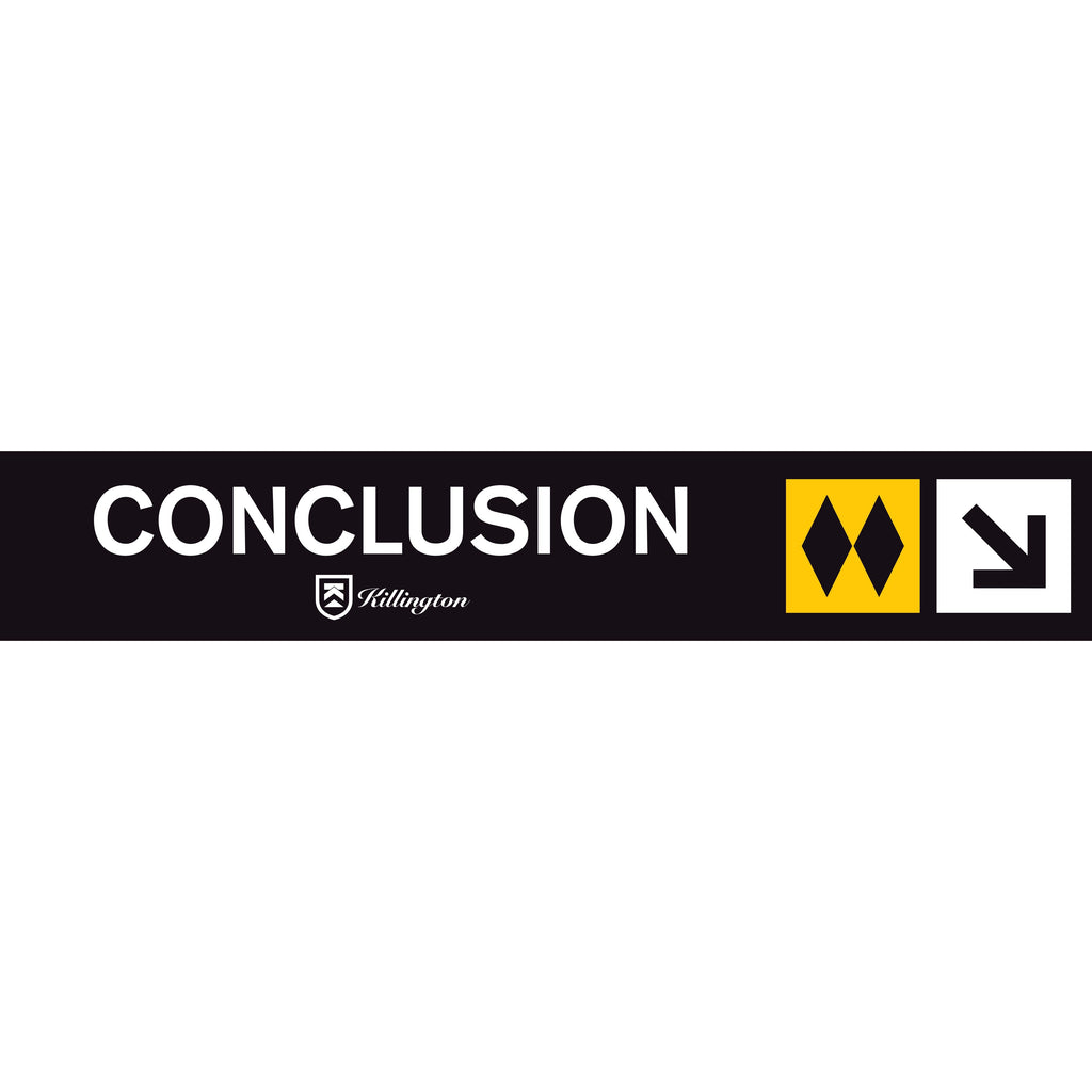 Conclusion Trail Sign-Killington Sports