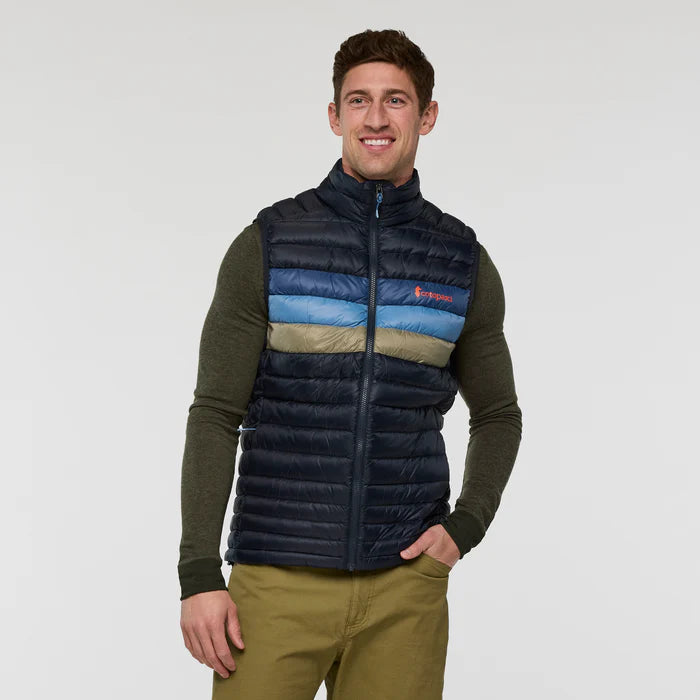 Cotopaxi Men's Fuego Down Vest-Carbon Stripes-Killington Sports