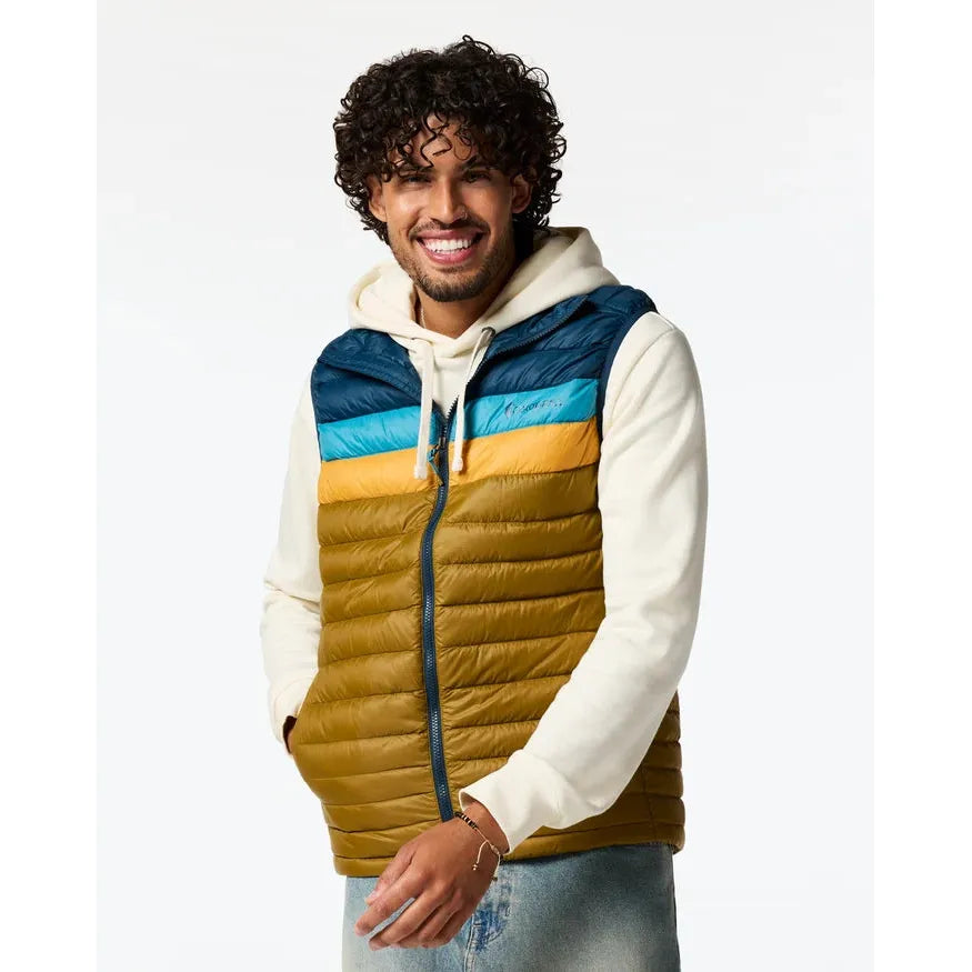 Cotopaxi Men's Fuego Down Vest-Indigo and Log Cabin-Killington Sports