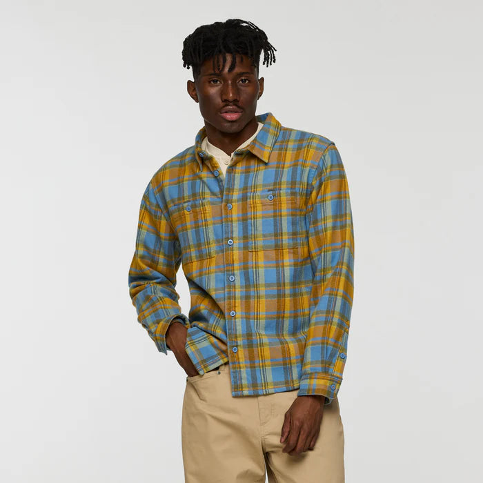 Cotopaxi Men's Mero Organic Flannel Shirt-Fjord and Seed Plaid-Killington Sports