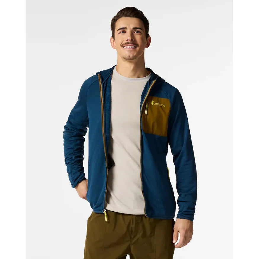 Cotopaxi Men's Otero Fleece Full-Zip Hooded Jacket-Indigo-Killington Sports