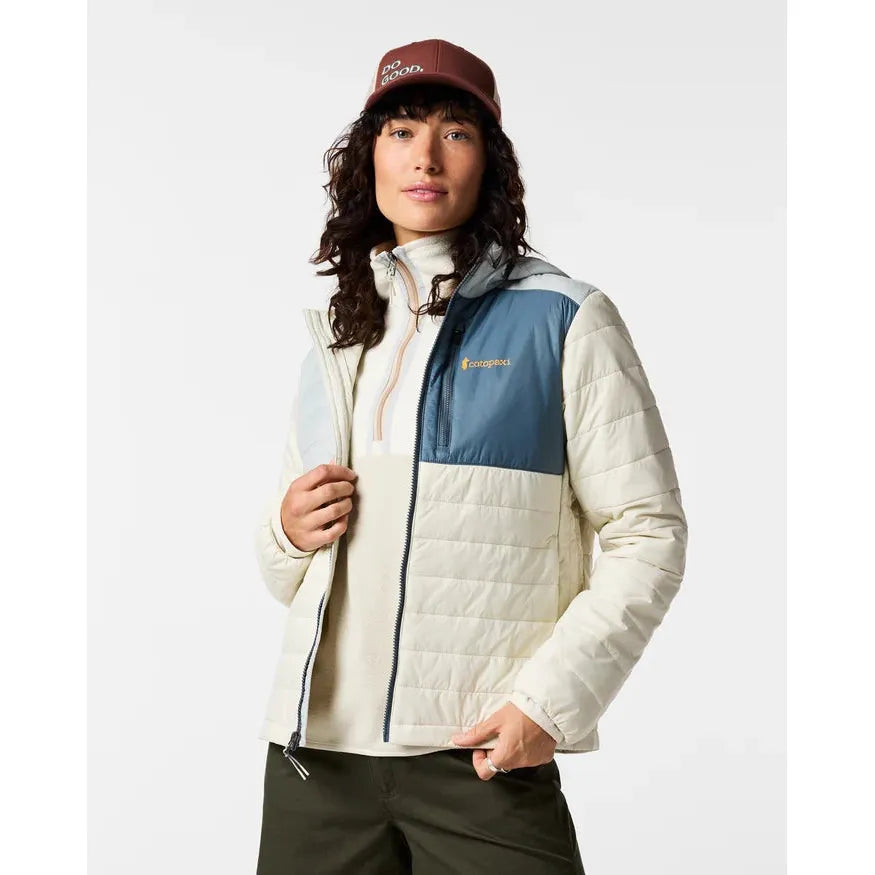 Cotopaxi Women's Acodo Insulated Hooded Jacket-Vapor and Chalk-Killington Sports