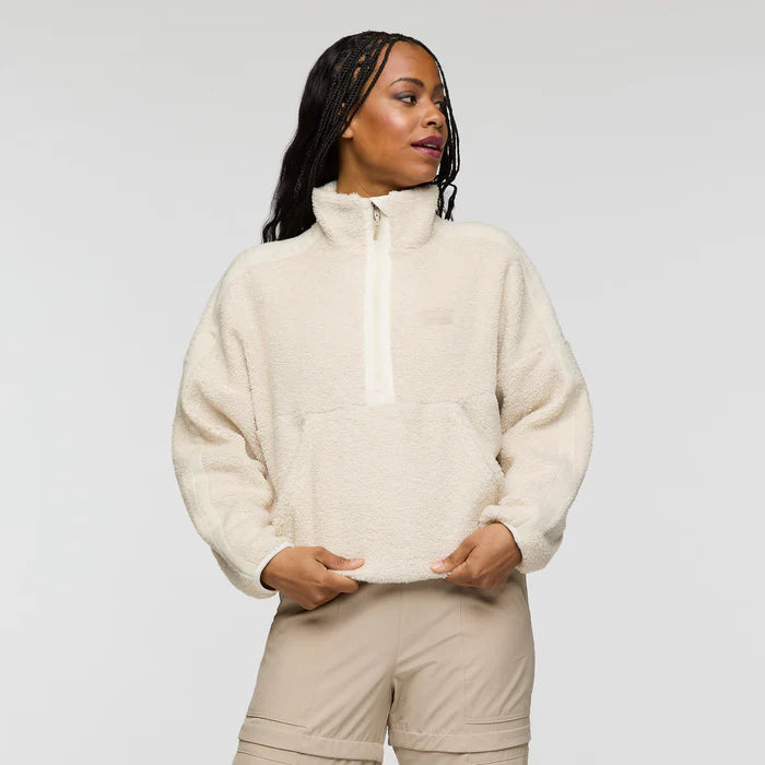 Cotopaxi Women's Bacano Fleece Pullover-Cream and Bone-Killington Sports