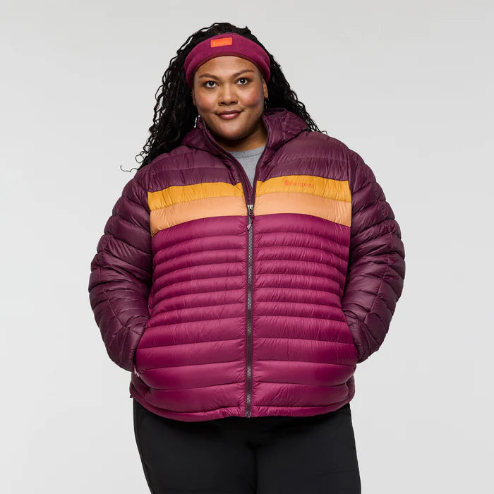 Cotopaxi Women's Fuego Down Hooded-Blackberry and Jam-Killington Sports