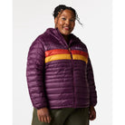 Cotopaxi Women's Fuego Down Hooded Jacket-Acai Stripes-Killington Sports