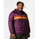 Cotopaxi Women's Fuego Down Hooded Jacket-Acai Stripes-Killington Sports