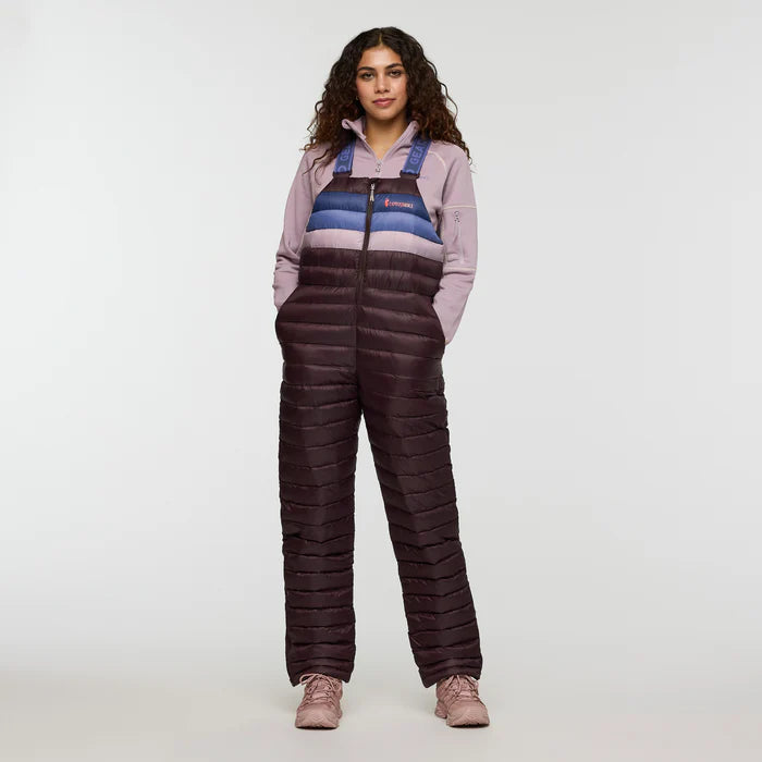 Cotopaxi Women's Fuego Down Overall-Coffee Stripes-Killington Sports