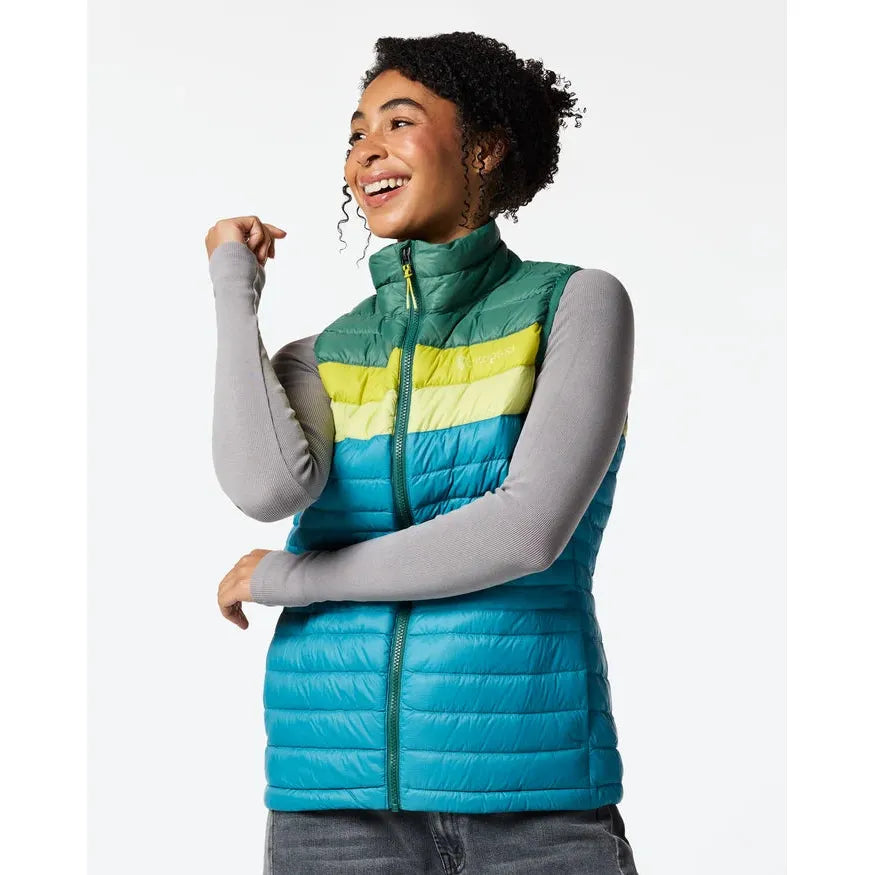 Cotopaxi Women's Fuego Down Vest-Juniper and Oasis-Killington Sports