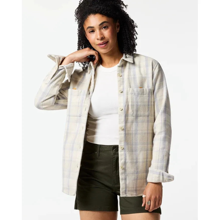 Cotopaxi Women's Mero Organic Flannel Shirt-Mineral Plaid-Killington Sports