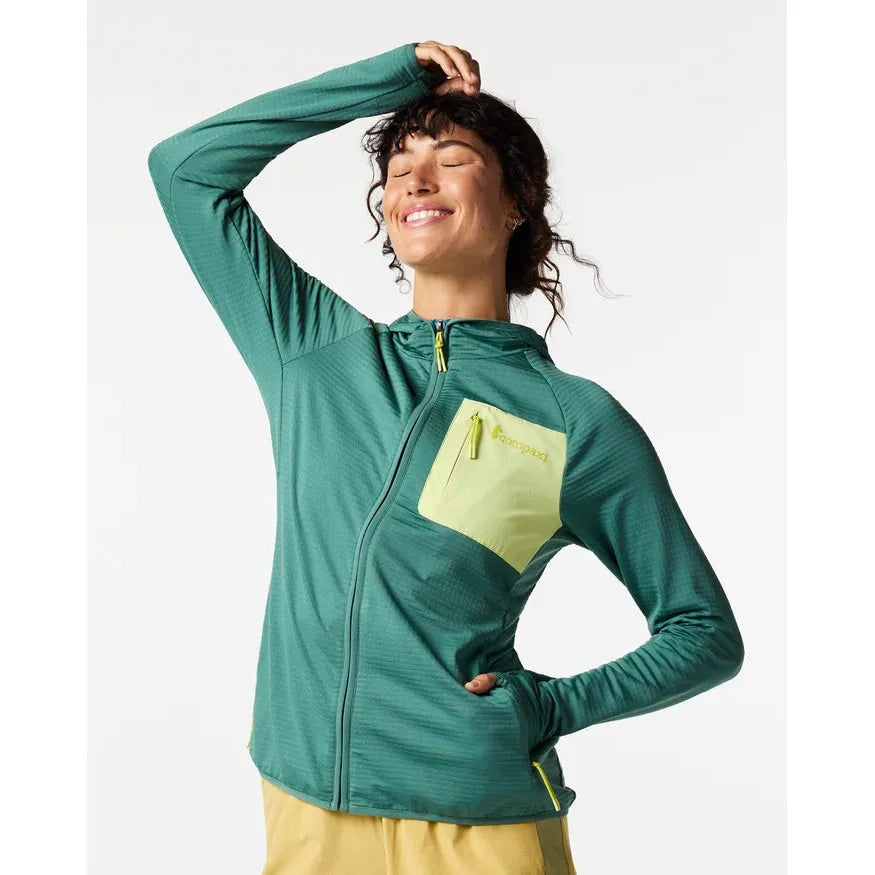 Cotopaxi Women's Otero Fleece Full-Zip Hooded Jacket-Juniper-Killington Sports