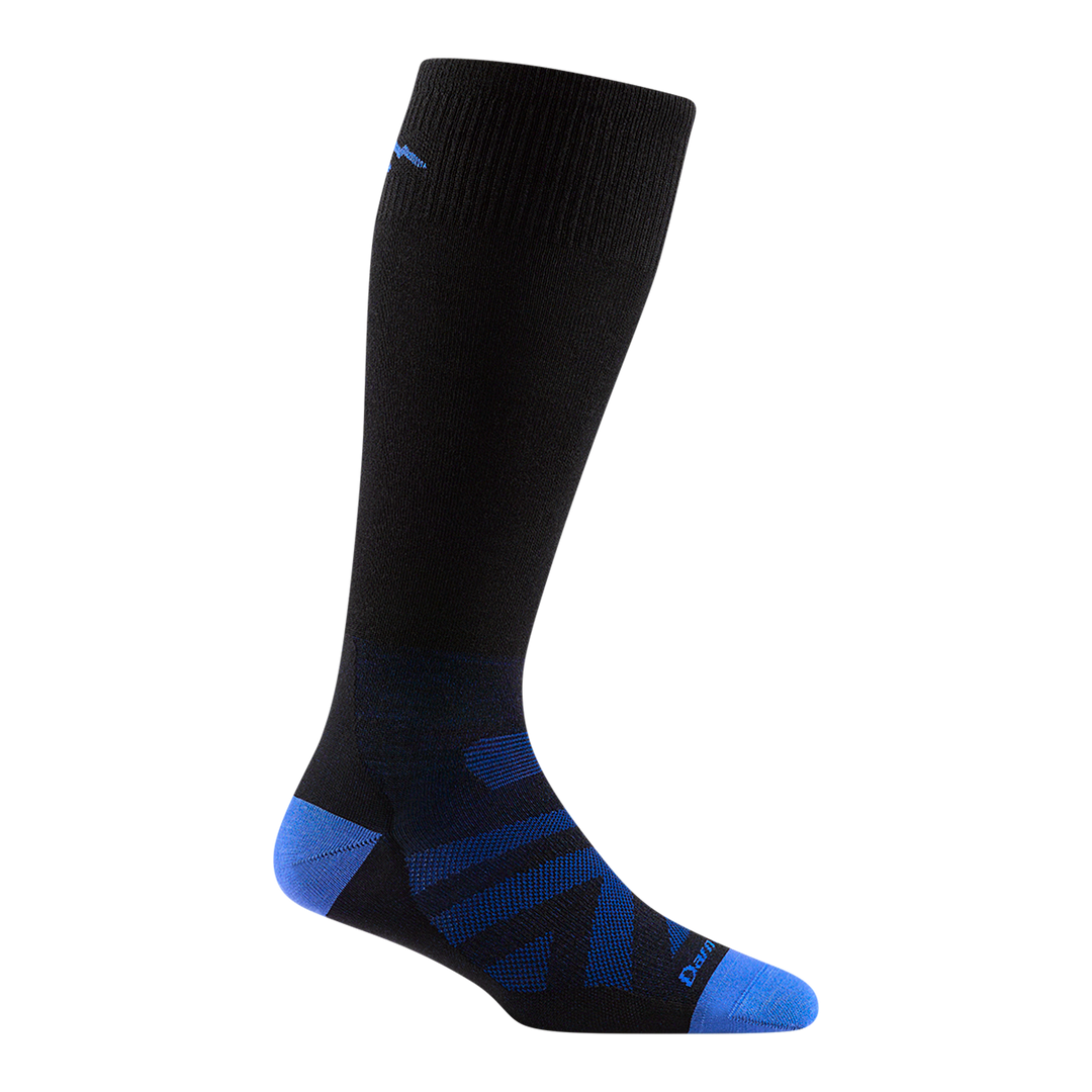 Darn Tough Kids RFL Jr. Over-the-Calf Ultra-Lightweight Ski & Snowboard Sock-3800-Black-Killington Sports