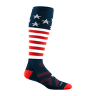 Darn Tough Men's Captain Stripe Over-the-Calf Midweight Ski & Snowboard Sock-Killington Sports