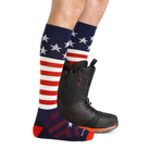 Darn Tough Men's Captain Stripe Over-the-Calf Midweight Ski & Snowboard Sock-Killington Sports