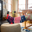 Darn Tough Men's Captain Stripe Over-the-Calf Midweight Ski & Snowboard Sock-Killington Sports