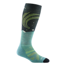 Darn Tough Women's Aurora Over-The-Calf Lightweight Ski & Snowboard Sock-8036-Aqua-Killington Sports