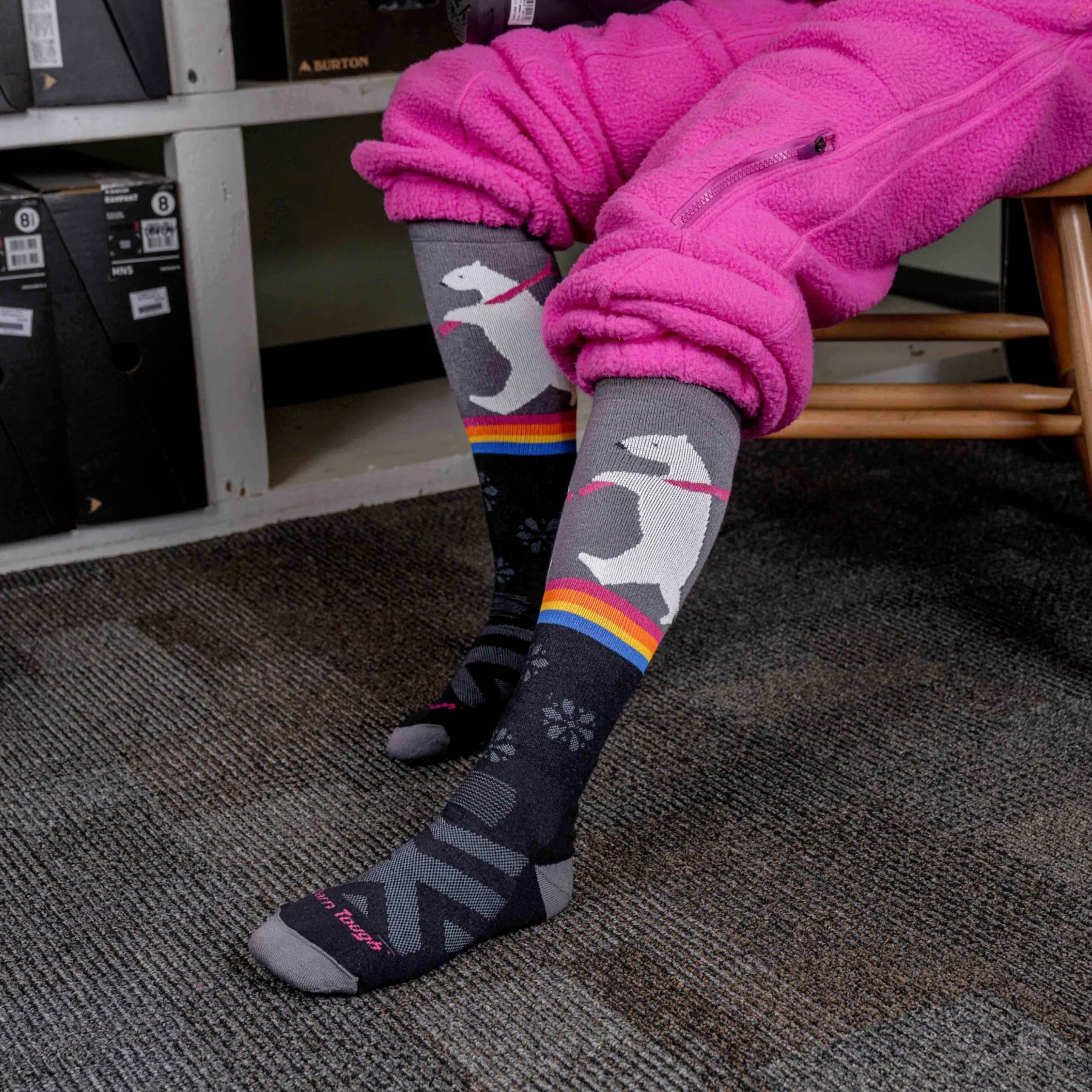 Darn Tough Women's Due North Over-the-Calf Midweight Ski & Snowboard Socks-Killington Sports